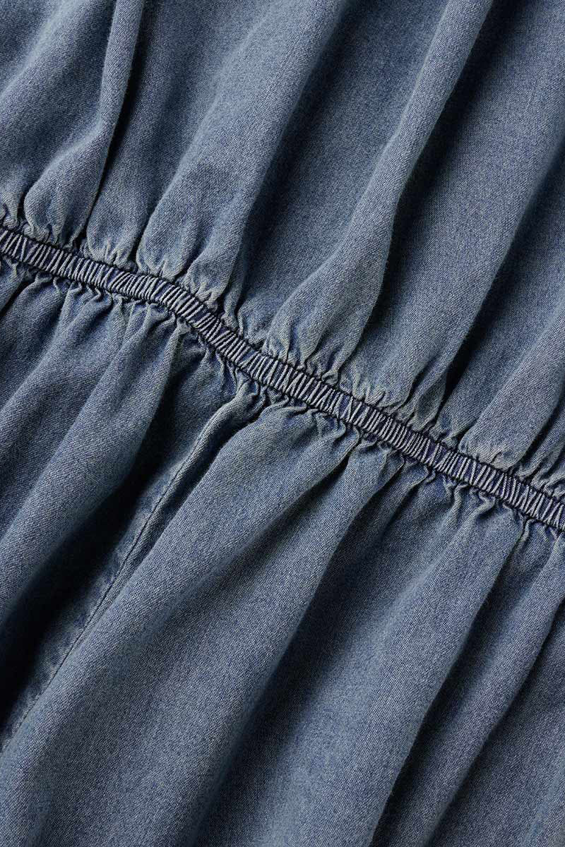 Street Solid Make Old V Neck Short Sleeve High Waist Loose Denim Jumpsuits