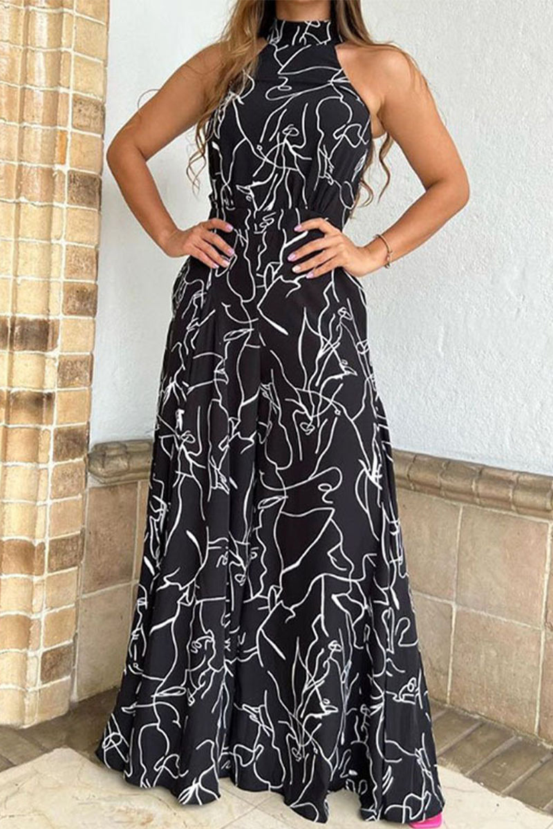 Combinaisons Jumpsuit Amples et Décontractées à Imprimé et Patchwork, avec Décolleté en V (9 Couleurs)