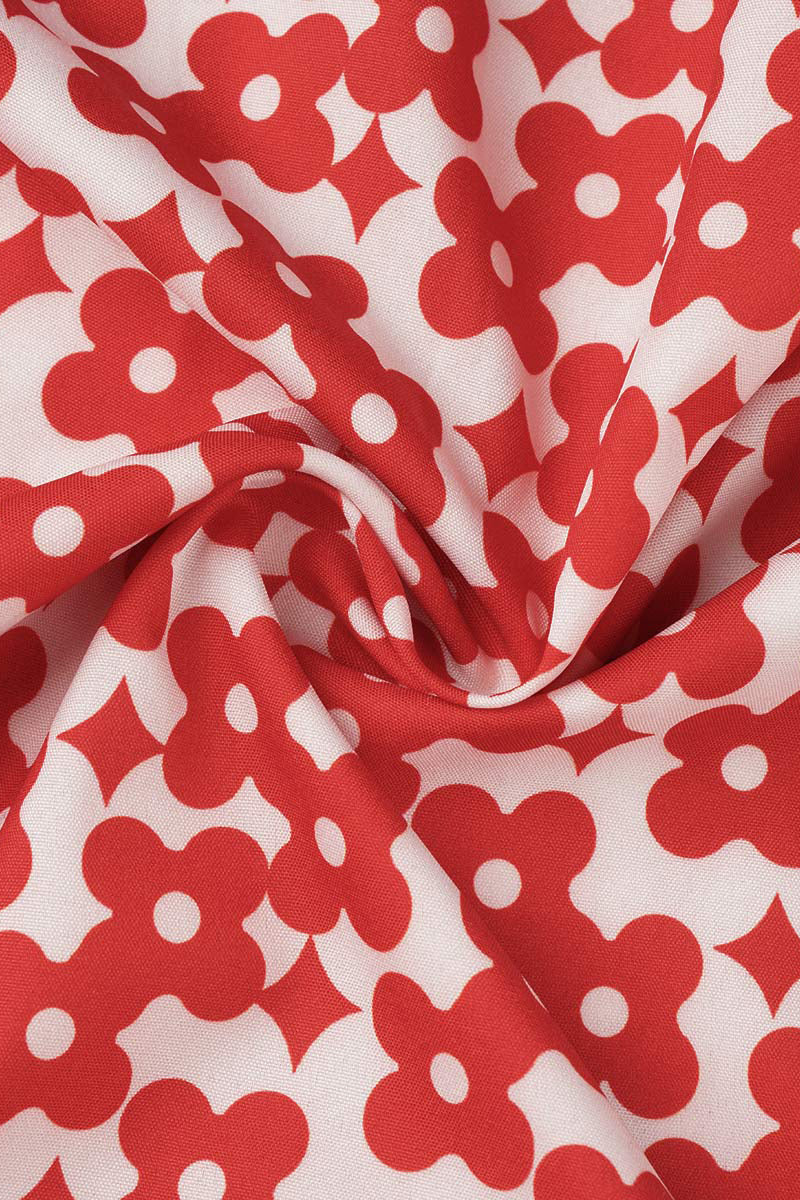 Jupe-robe imprimée, col rond, imprimé fleuri, élégante et douce (9 couleurs)