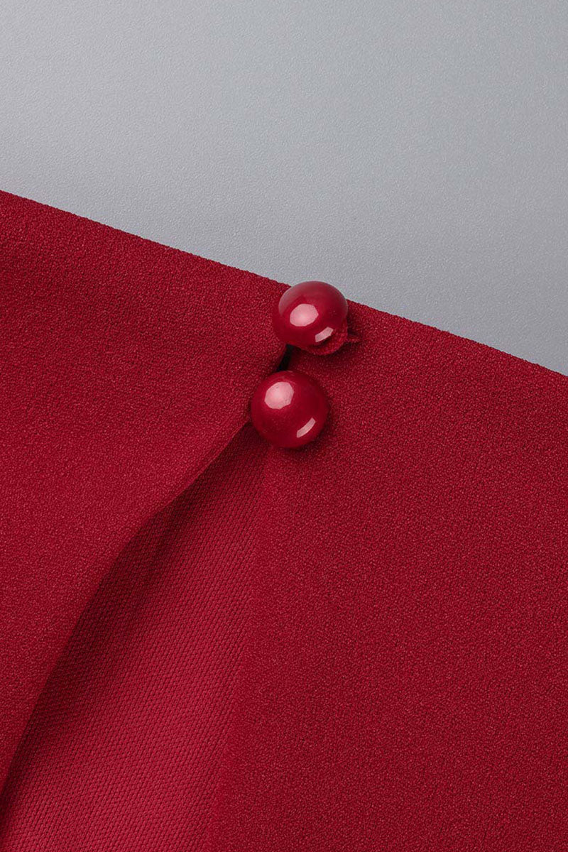 Elegant Solid Patchwork Backless Slit Fold O Neck Straight Dresses(3 Colors)