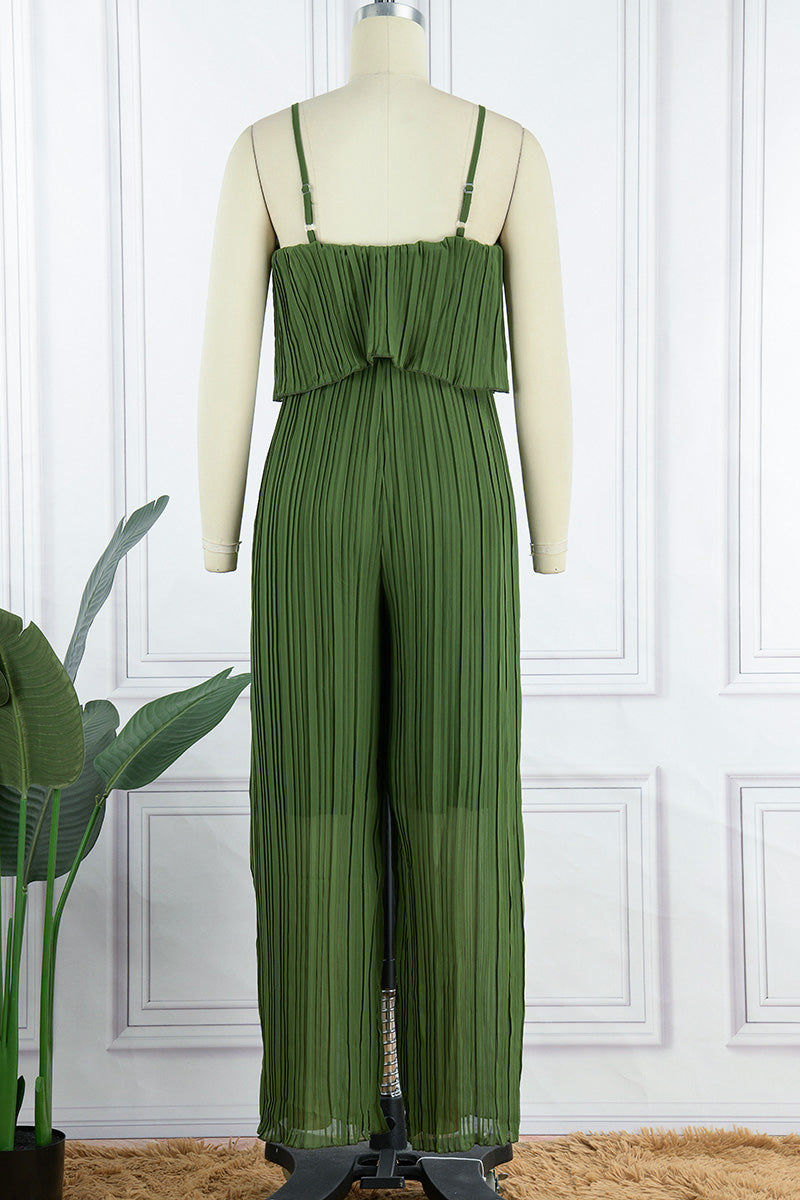 Combinaison ample, simple et sobre, sans bretelles, plissée (3 couleurs)