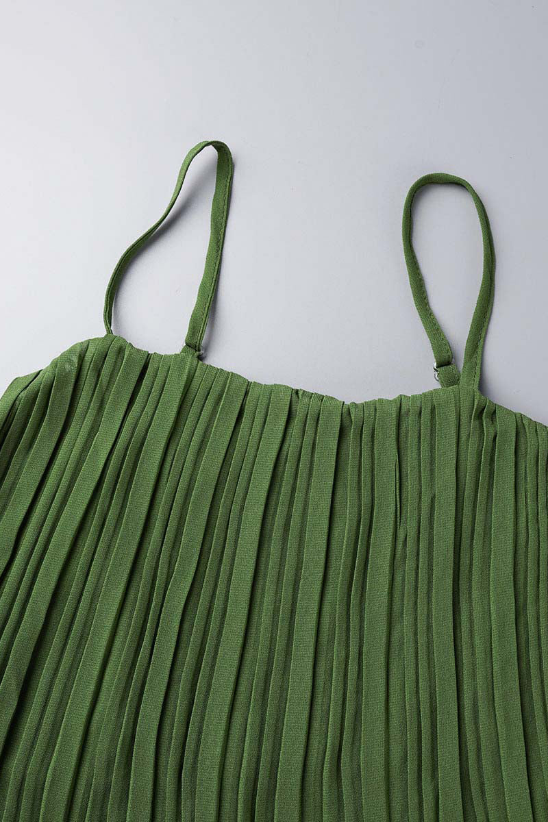 Combinaison ample, simple et sobre, sans bretelles, plissée (3 couleurs)