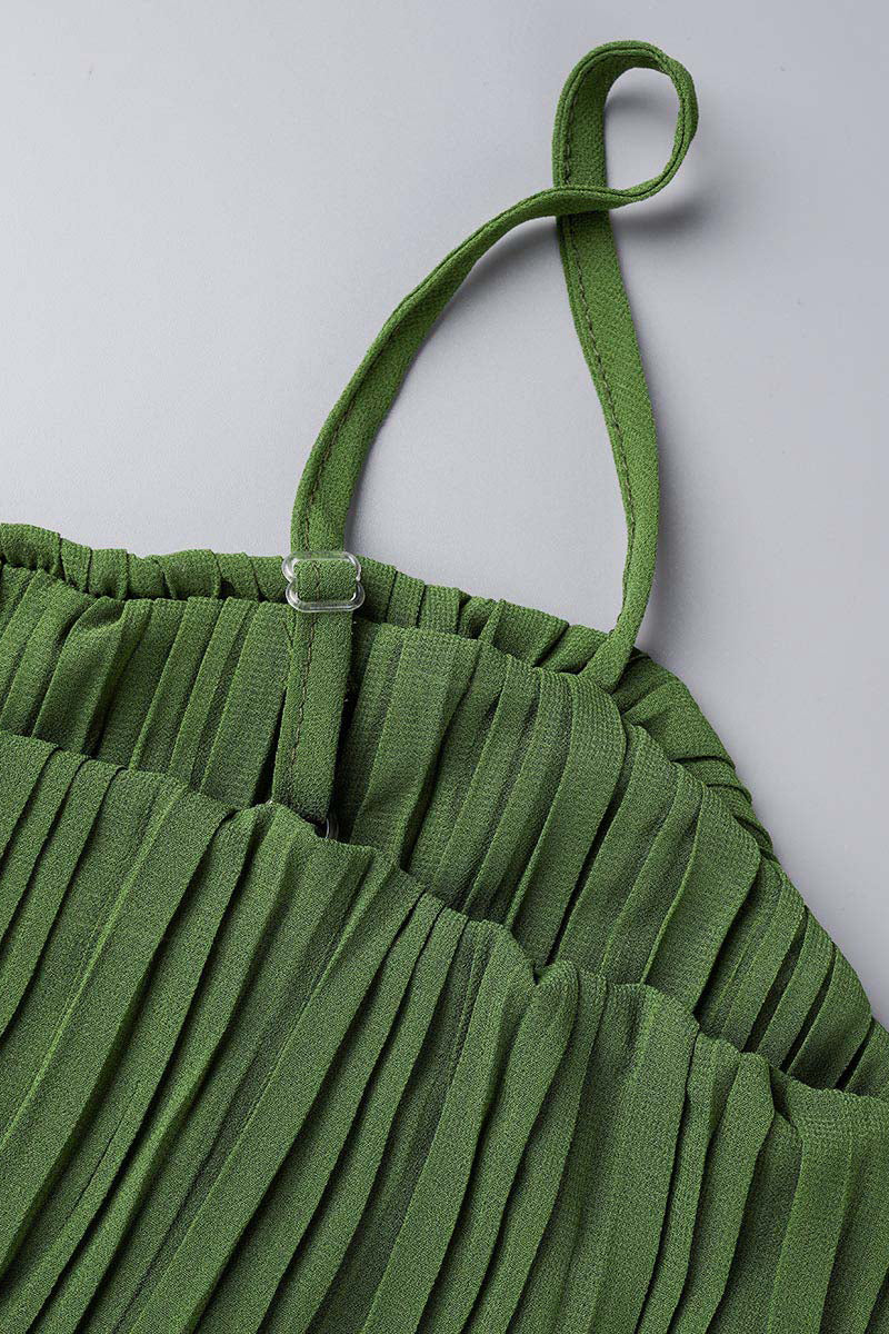 Combinaison ample, simple et sobre, sans bretelles, plissée (3 couleurs)