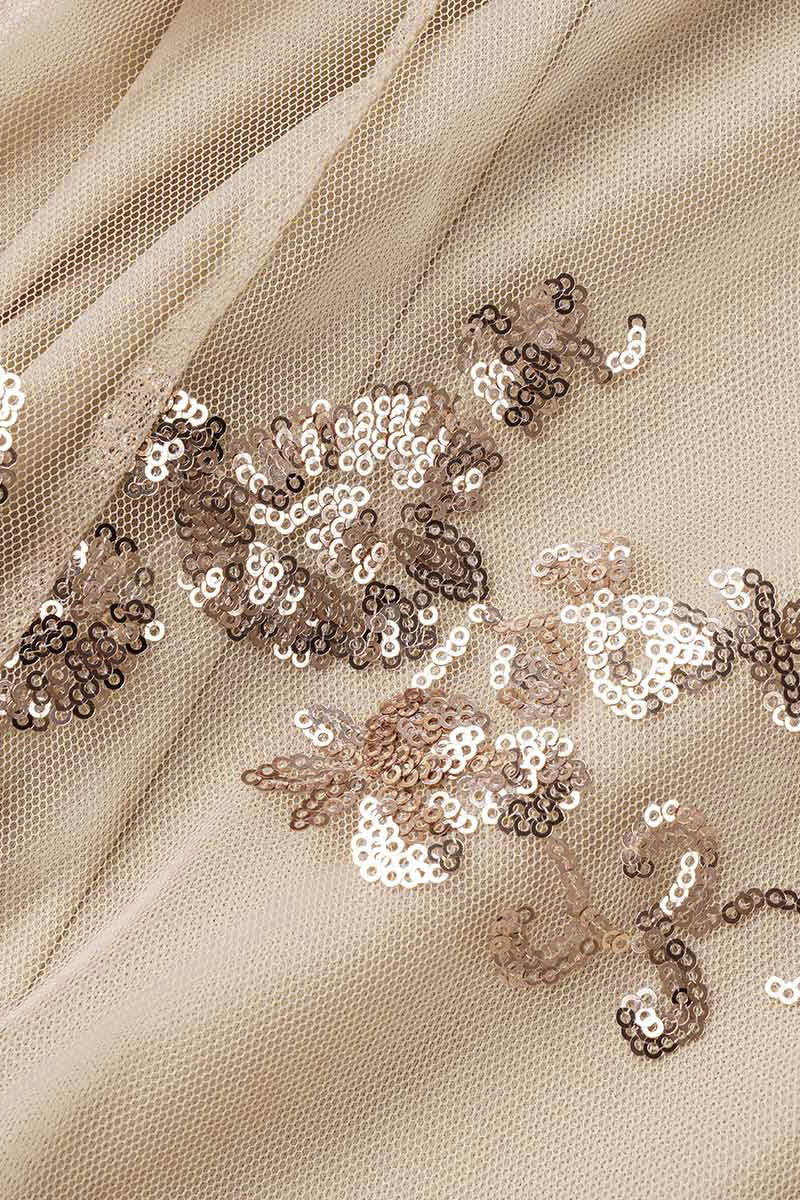 Robe de soirée élégante pour célébrités, en sequins, décolleté en V, dos nu (4 couleurs)