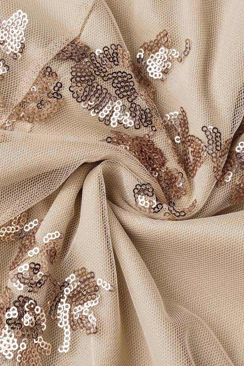 Robe de soirée élégante pour célébrités, en sequins, décolleté en V, dos nu (4 couleurs)