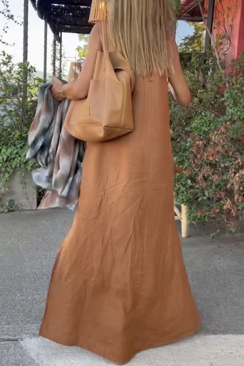 Robes droite, style halter, unies, décontractées, de style universitaire, pour femmes plus âgées.