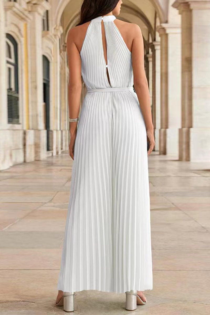 Combinaisons amples et décontractées, simples et unies, avec col montant et pli au niveau du décolleté (6 couleurs)