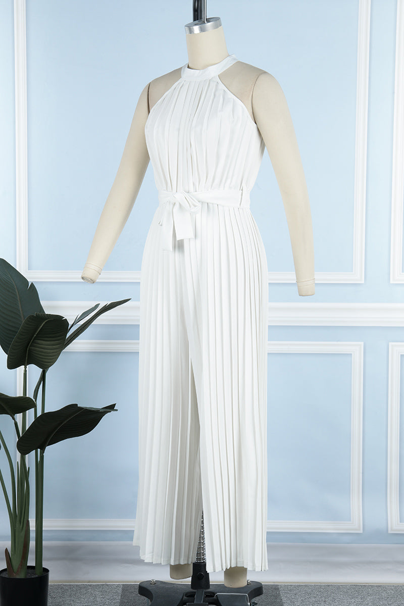 Combinaisons amples et décontractées, simples et unies, avec col montant et pli au niveau du décolleté (6 couleurs)