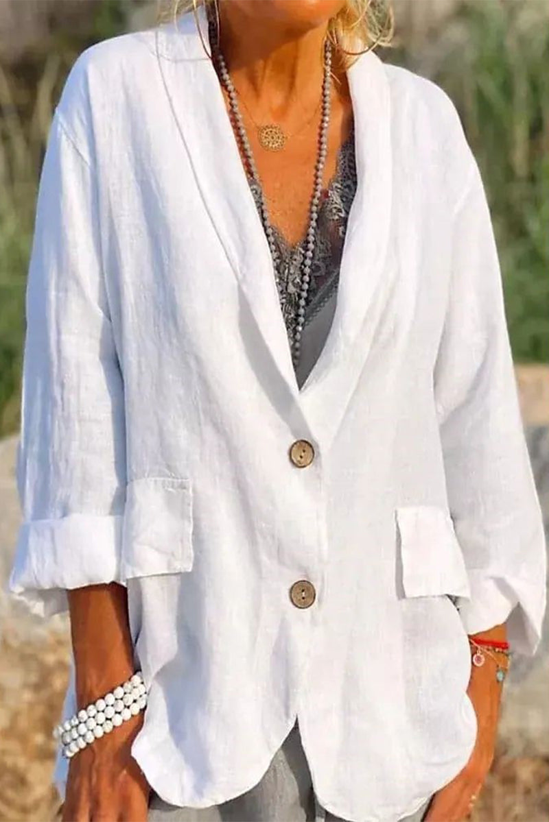 Vêtements d'extérieur décontractés, unis, à col montant (5 couleurs)