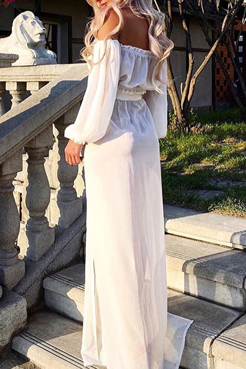 Casual Vacation Solid See-through Swimwears Cover Up