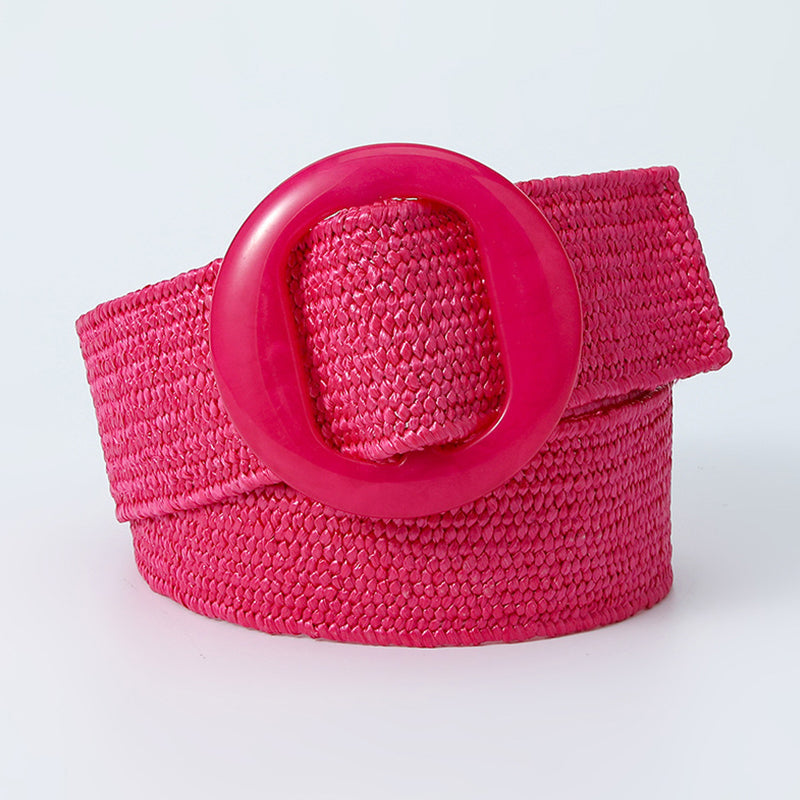 Ceintures décontractées vintage à motifs patchwork unis