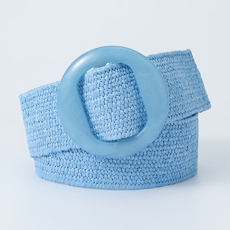 Ceintures décontractées vintage à motifs patchwork unis