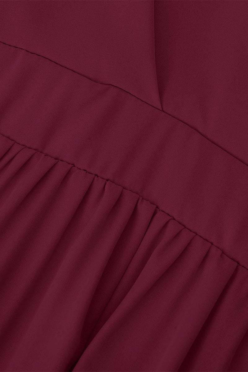 Sexy Simplicity Solid Slit V Neck Princess Dresses(6 Colors)