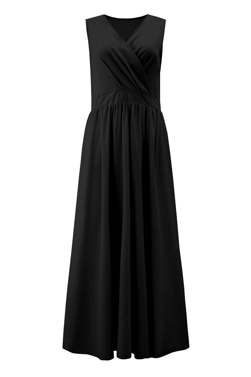 Sexy Simplicity Solid Slit V Neck Princess Dresses(6 Colors)