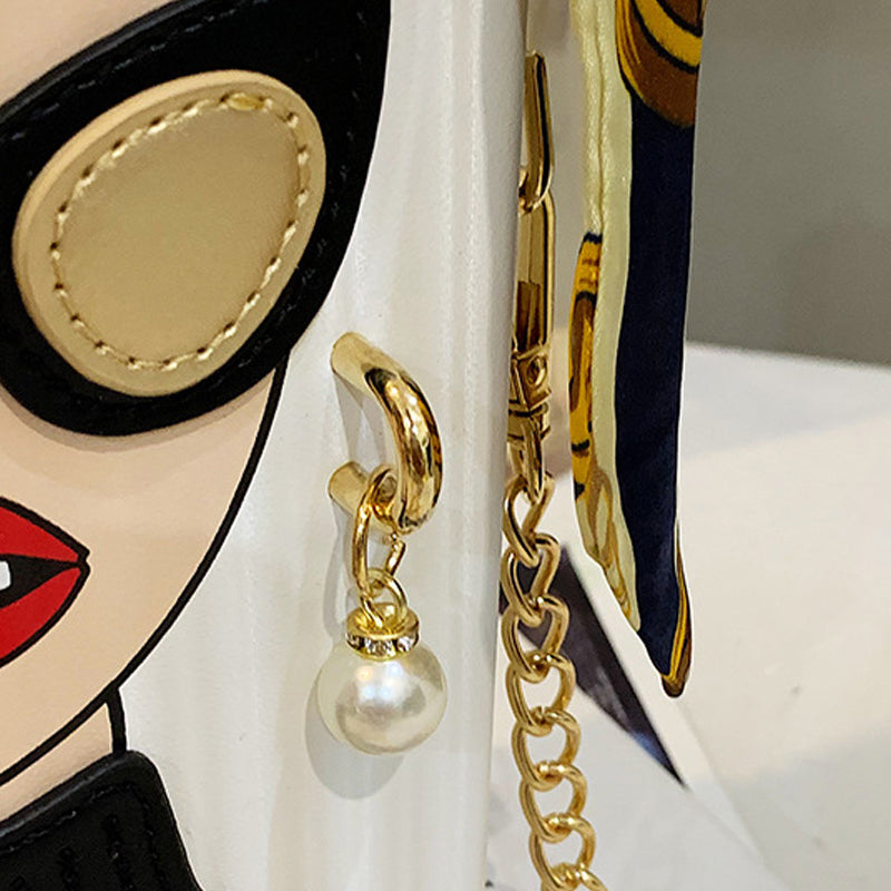 Sacs à chaîne en patchwork imprimé décontracté