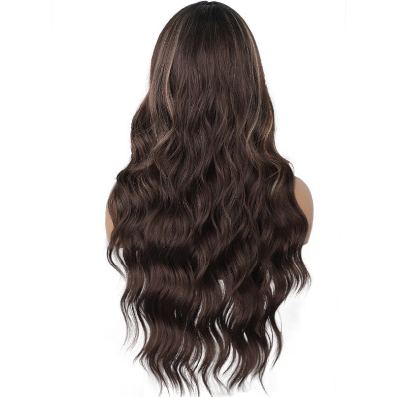 Pérruques décontractées en patchwork uni