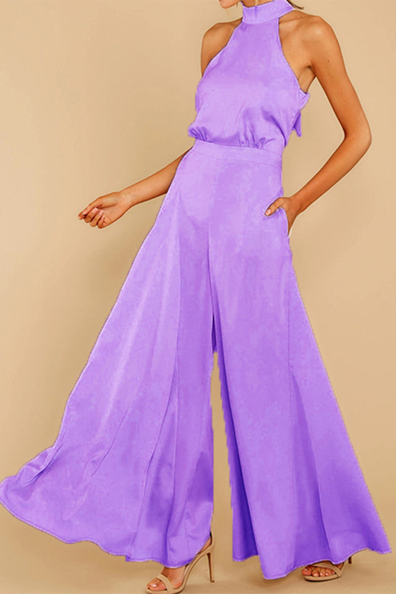 Combinaisons amples, style patchwork, décolleté halter, décontractées et tendance.