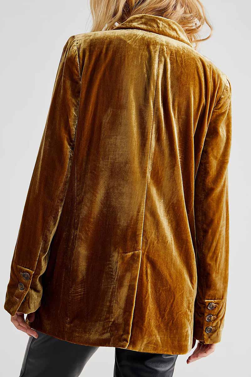 Vêtements d'extérieur élégants, unis et patchwork, avec col montant.