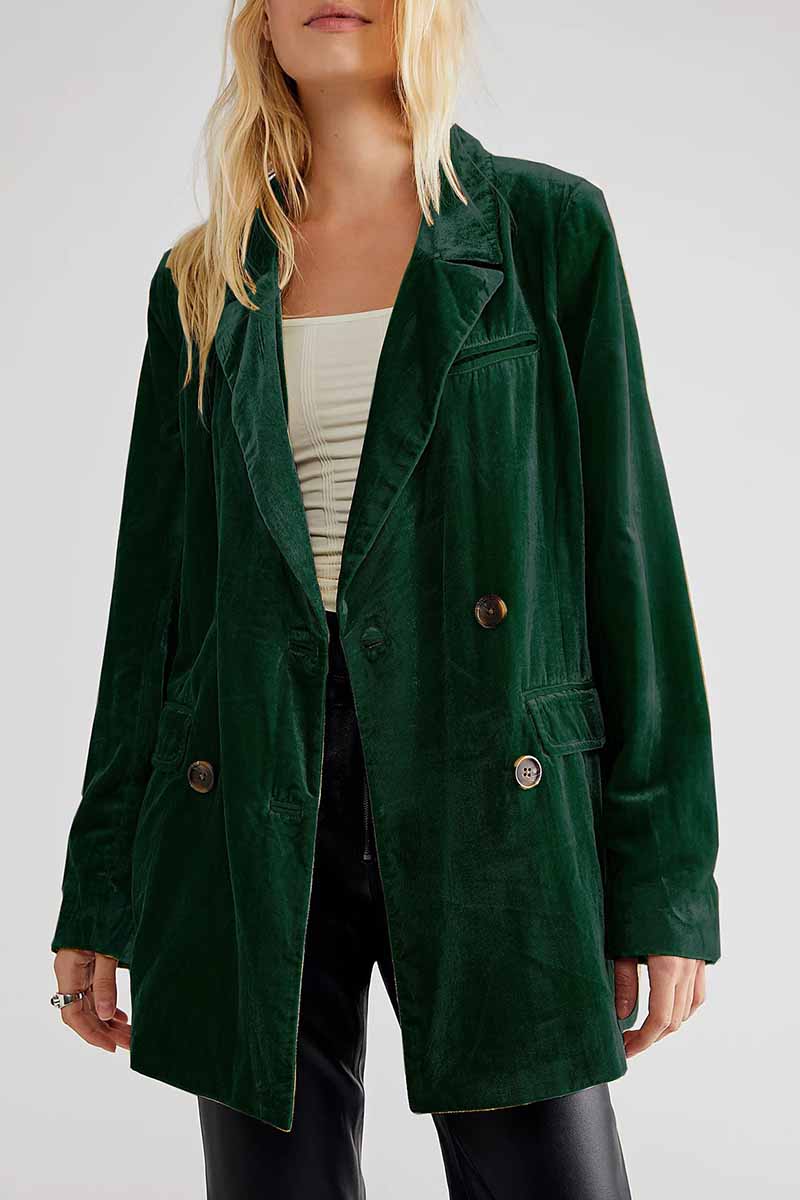 Vêtements d'extérieur élégants, unis et patchwork, avec col montant.