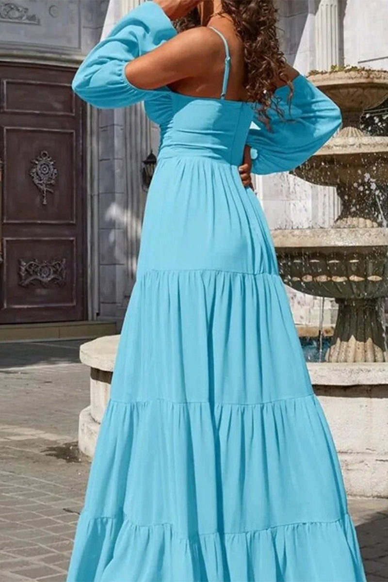 Robes sexy, simples, à col en V, à bretelles.