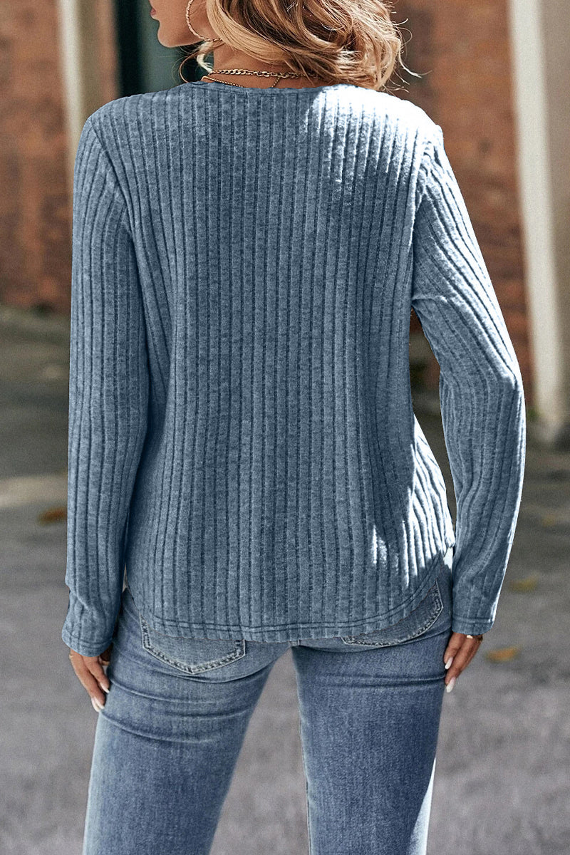 Casual Solid Lace O Neck Tops(5 Colors)