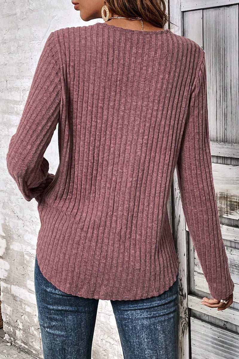 Casual Solid Lace O Neck Tops(5 Colors)