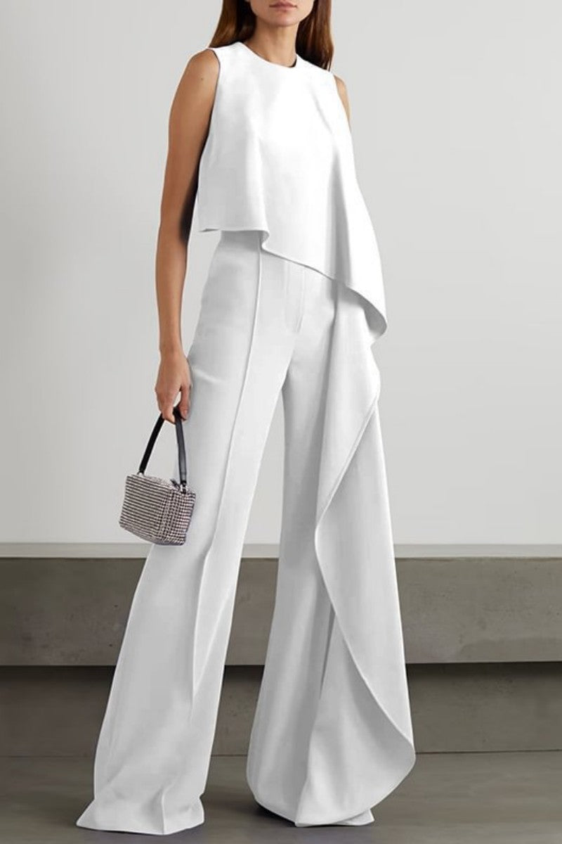 Combinaisons décontractées, unies, en patchwork, avec col rond, taille standard.