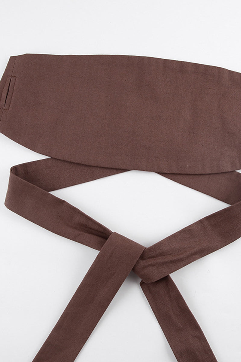 Robes élégantes de travail, en bandage uni, col montant, taille marquée et jupe.