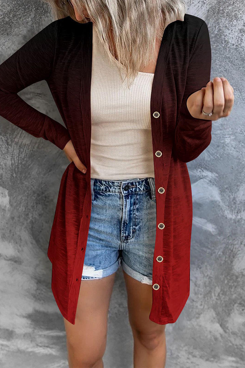 Vêtements d'extérieur à col cardigan, style patchwork et imprimé streetwear (8 couleurs)