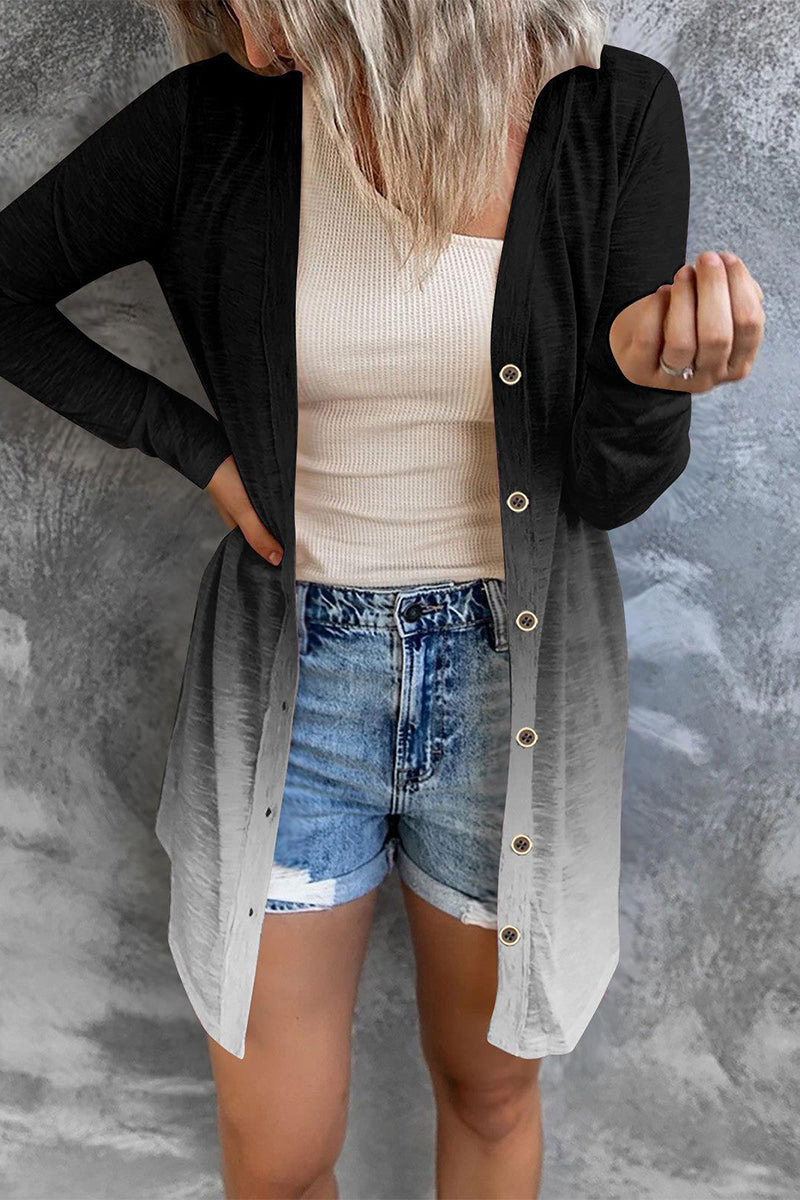 Vêtements d'extérieur à col cardigan, style patchwork et imprimé streetwear (8 couleurs)