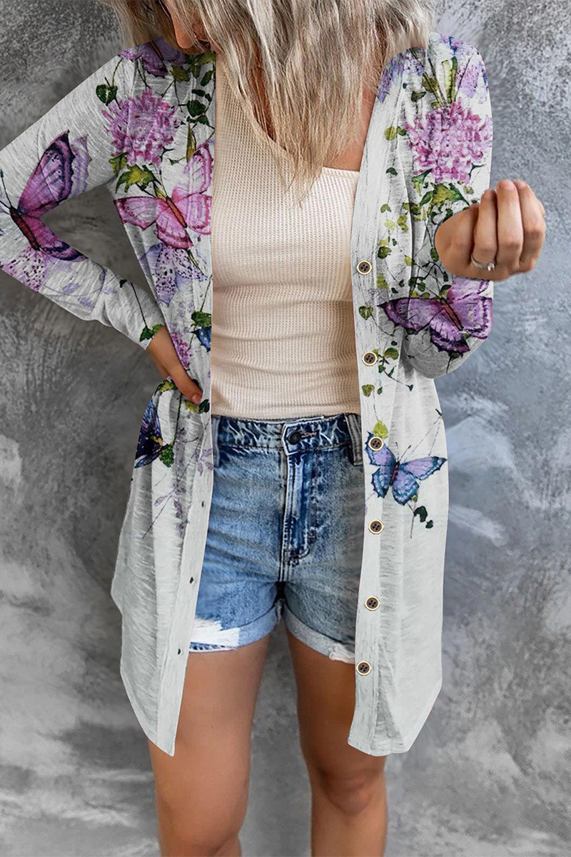 Vêtements d'extérieur à col cardigan, style patchwork et imprimé streetwear (8 couleurs)