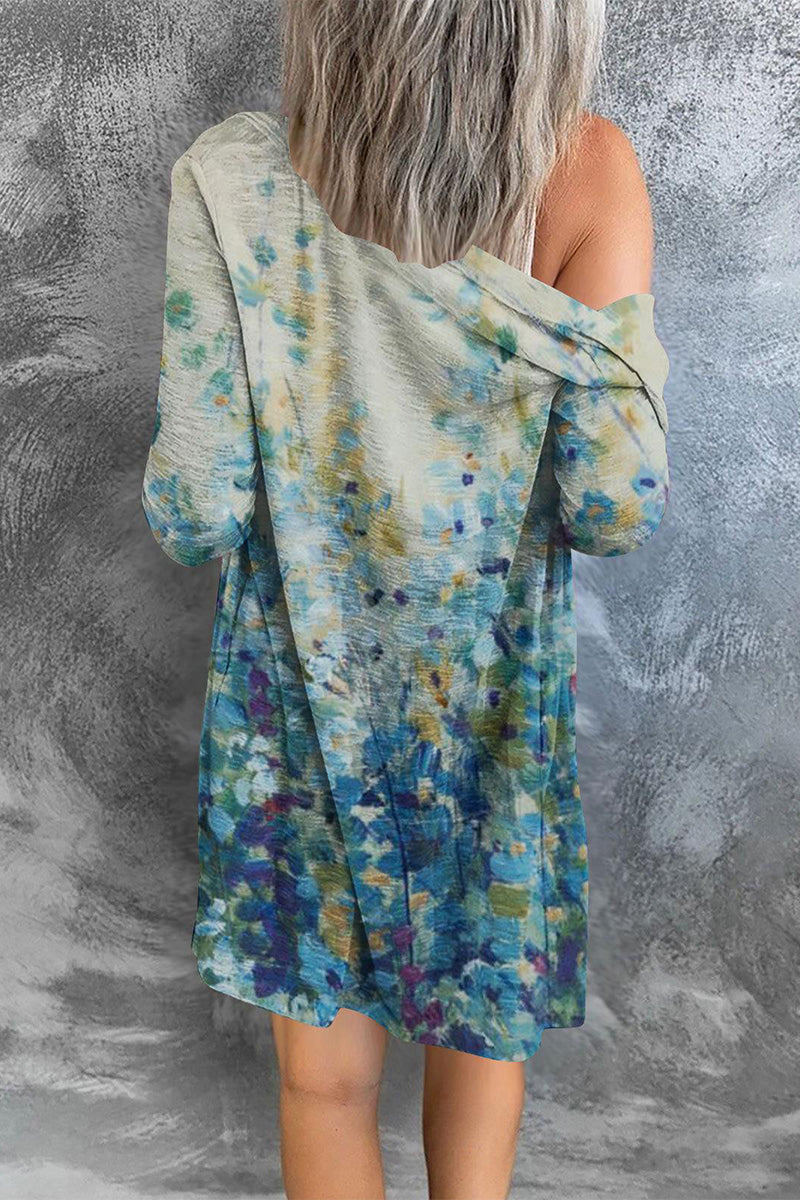 Vêtements d'extérieur à col cardigan, style patchwork et imprimé streetwear (8 couleurs)