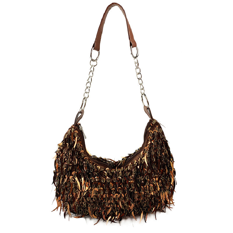 Sacs à main dépareillés à perles, style décontracté (6 couleurs)