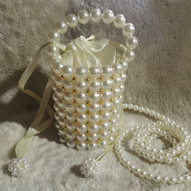 Sacs tissés perlés à motifs patchwork pour tous les jours