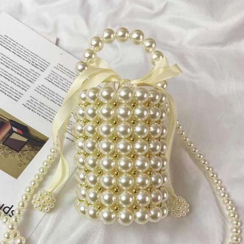 Sacs tissés perlés à motifs patchwork pour tous les jours