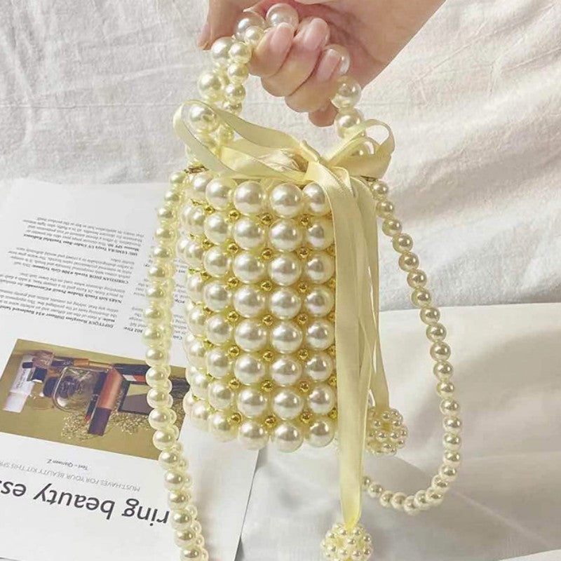 Sacs tissés perlés à motifs patchwork pour tous les jours