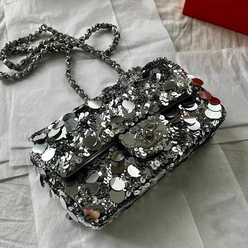 Sacs décontractés en patchwork et paillettes