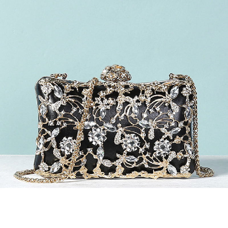 Sacs à main dépareillés décontractés avec chaînes et strass (4 couleurs)