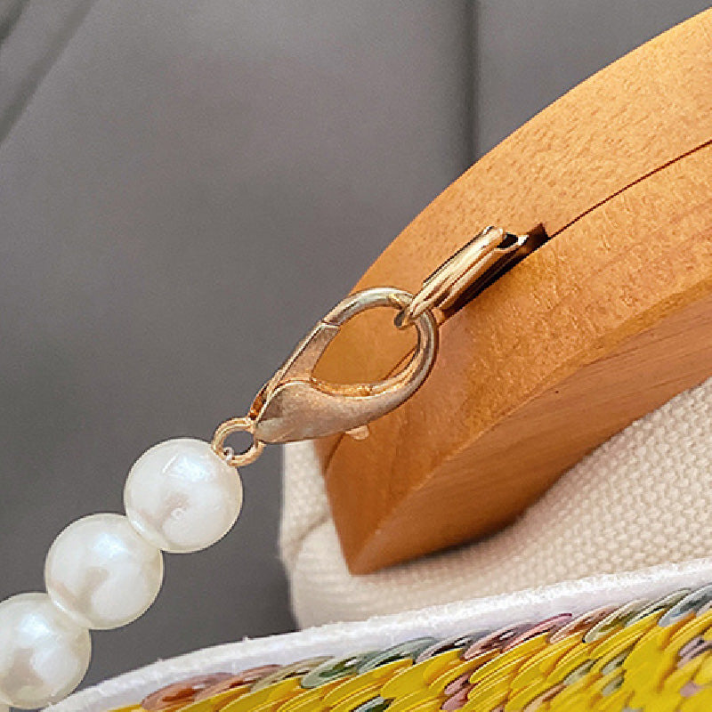 Sacs décontractés en patchwork avec paillettes de papillon et perles