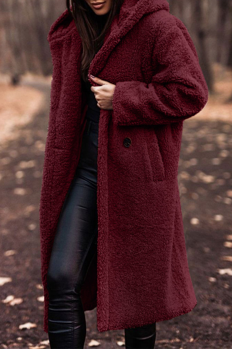 Vêtements d'extérieur élégants et décontractés, à capuche et avec poches.