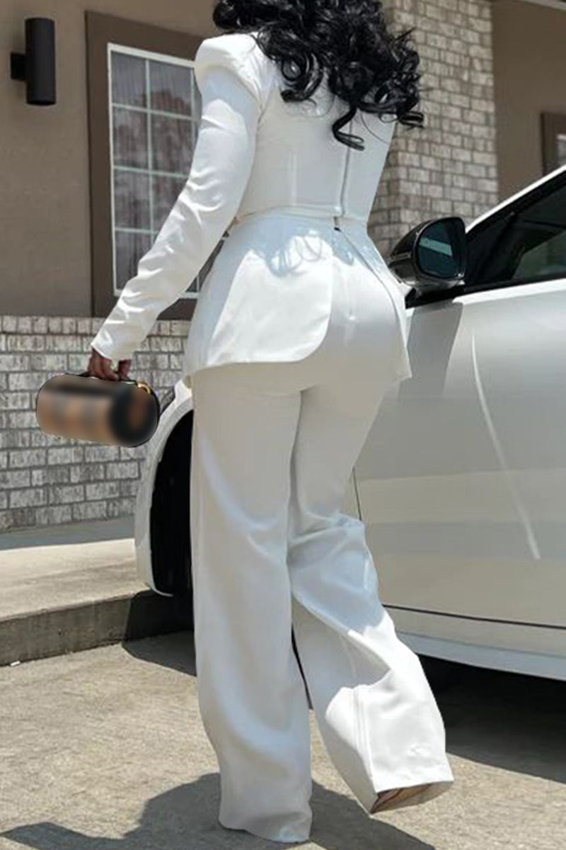 Combinaisons décontractées, patchwork, col carré, coupe droite (4 couleurs)