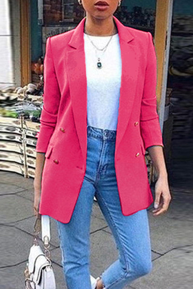 Vêtements d'extérieur décontractés, patchwork, col montant (4 couleurs)