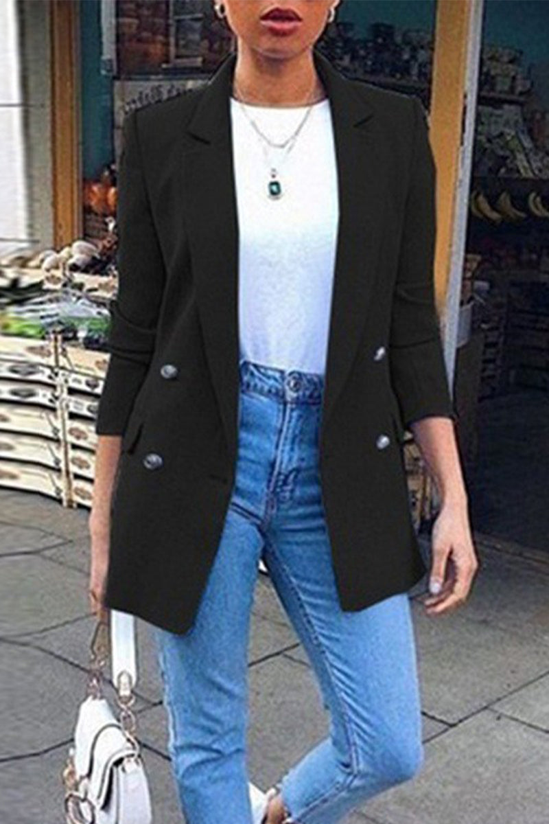 Vêtements d'extérieur décontractés, patchwork, col montant (4 couleurs)