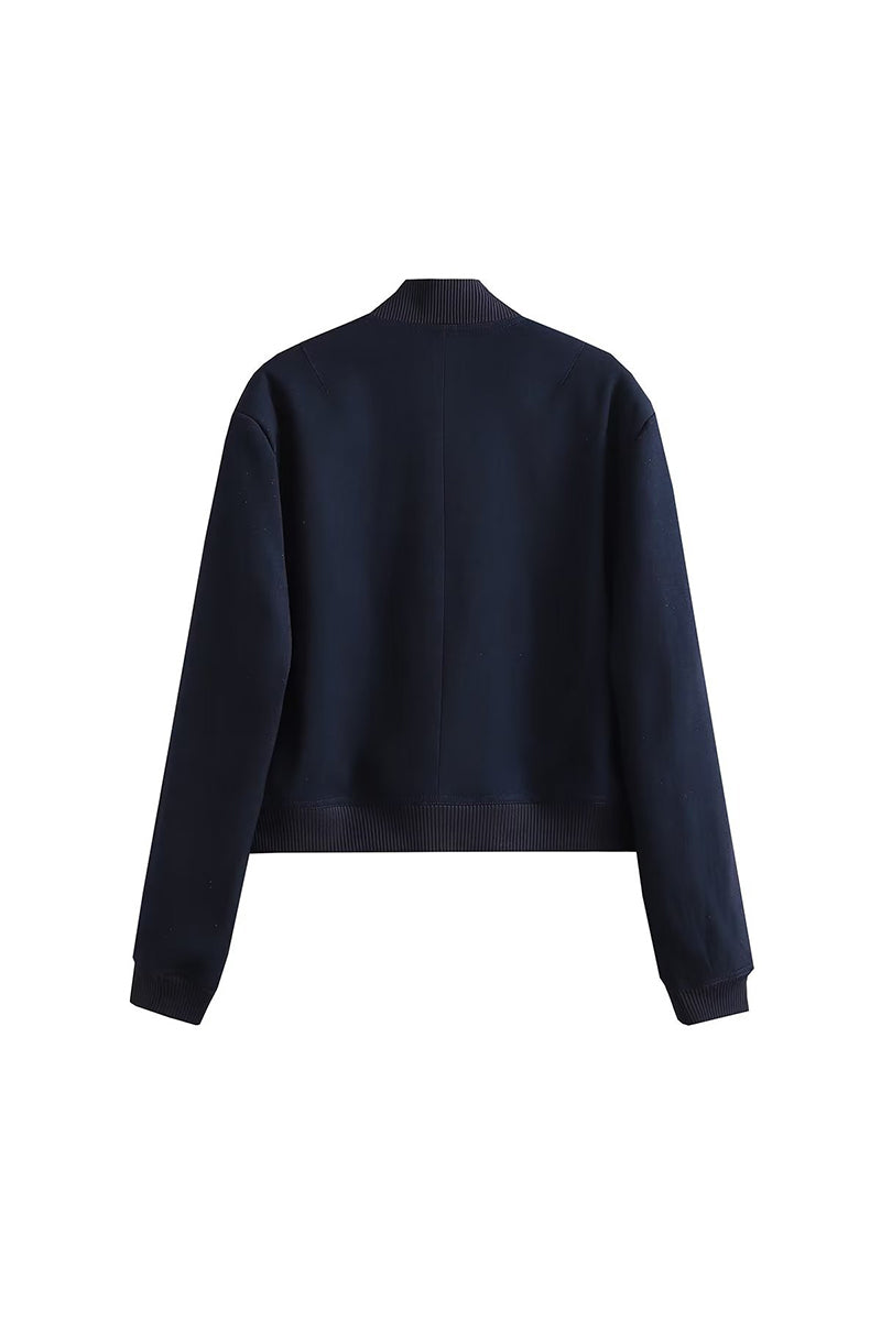 Vêtements d'extérieur décontractés, col mandarin, poches boutonnées (3 couleurs)