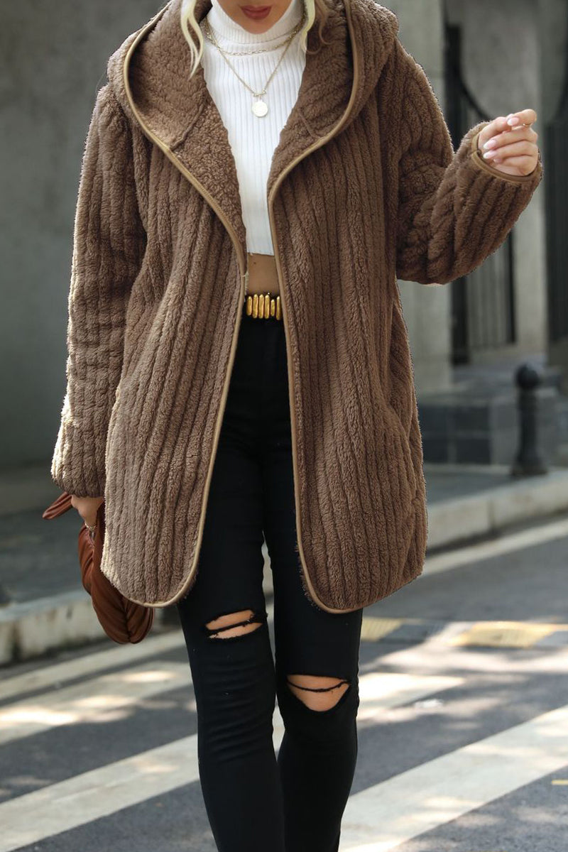 Vêtements d'extérieur décontractés, style streetwear, patchwork, capuche à cordon, col montant (4 couleurs)