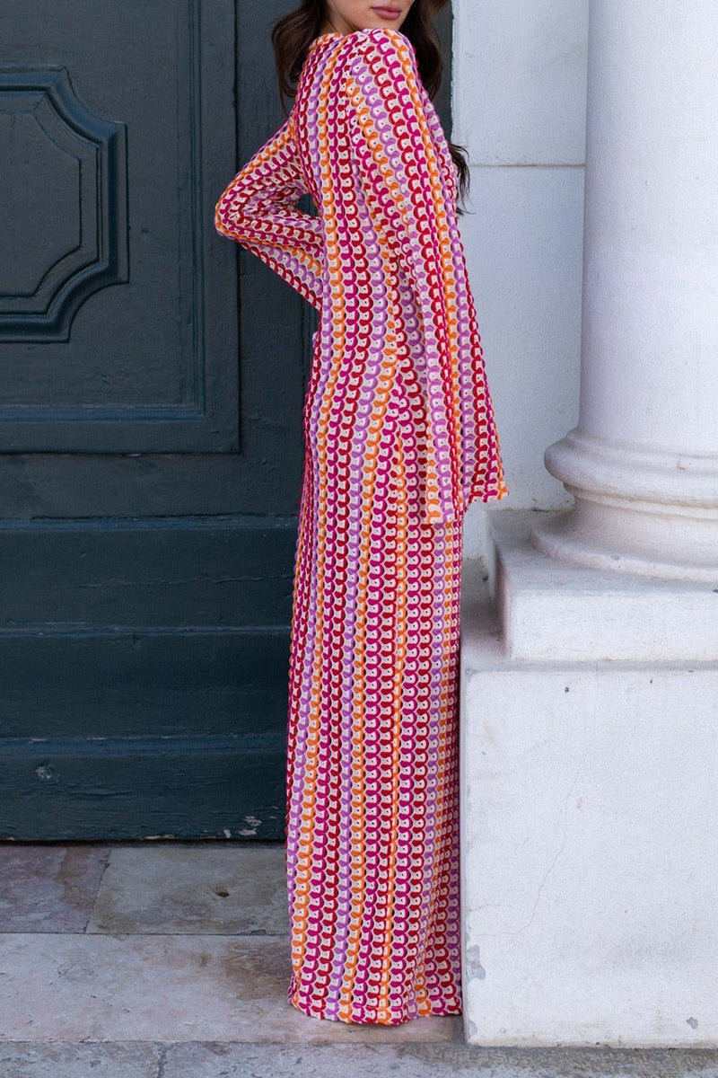 Robes-jupes sexy pour les vacances, style patchwork, col en V, en une seule pièce (4 couleurs)