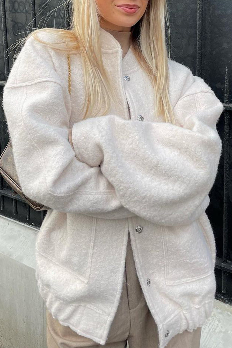 Vêtements d'extérieur décontractés à col mandarin et patchwork (5 couleurs)