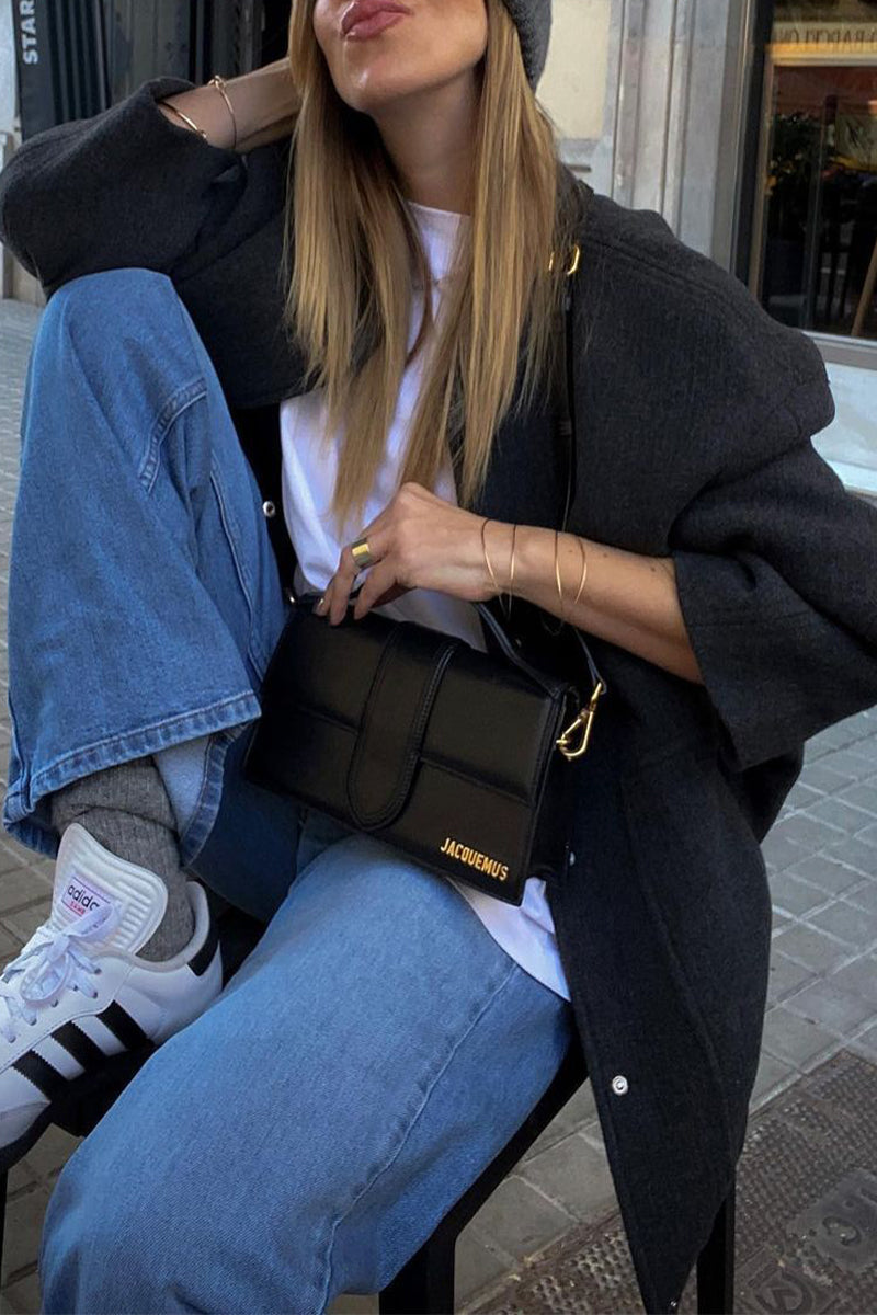 Vêtements d'extérieur décontractés à col mandarin et patchwork (5 couleurs)