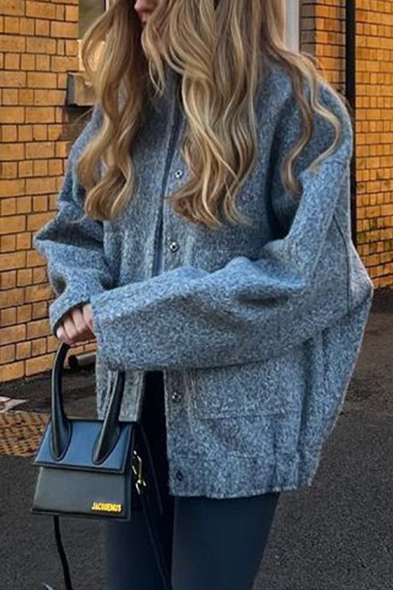 Vêtements d'extérieur décontractés à col mandarin et patchwork (5 couleurs)