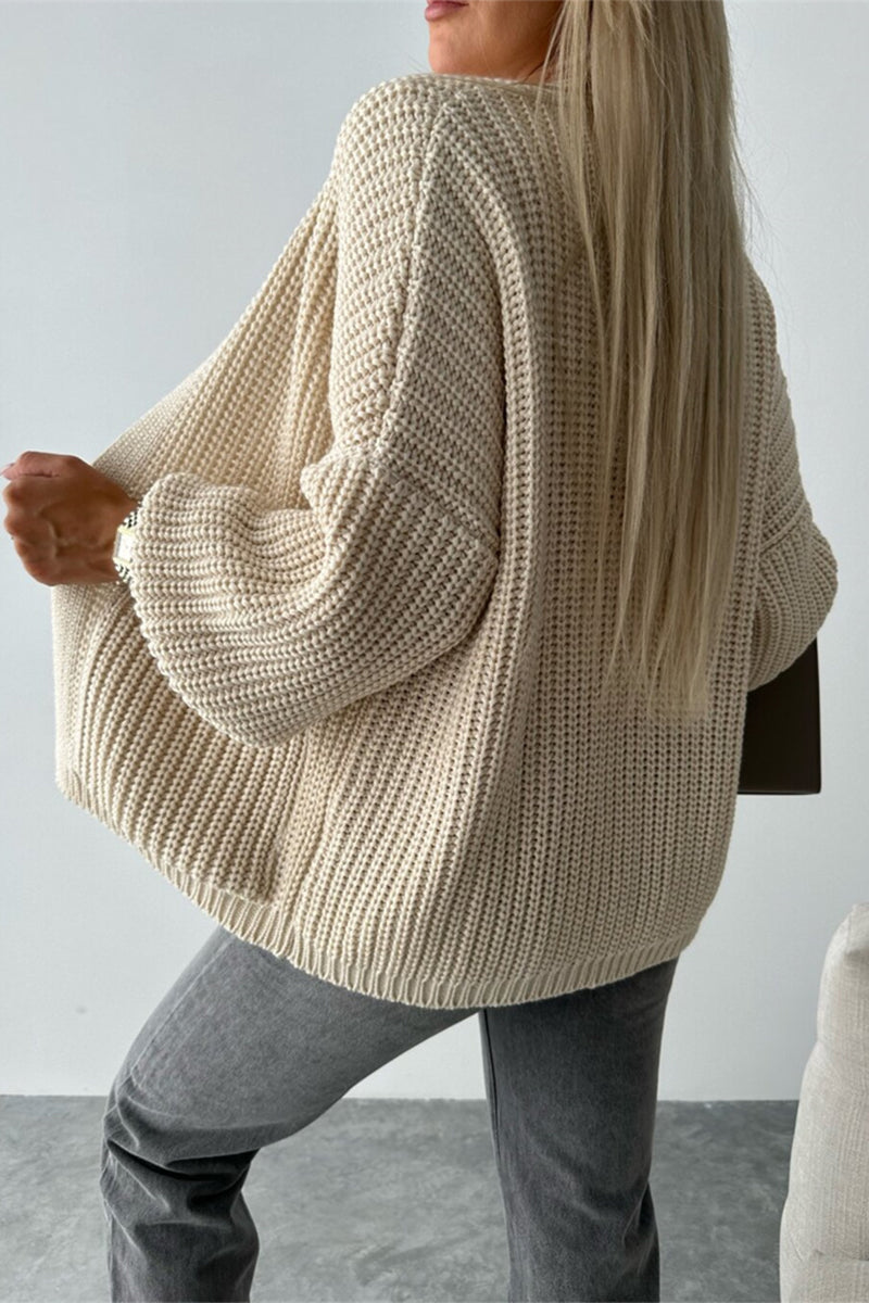 Vêtements d'extérieur élégants, unis, avec poches et col en V.